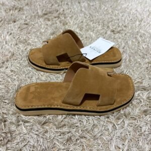 SANDALE H CAMEL DAIM