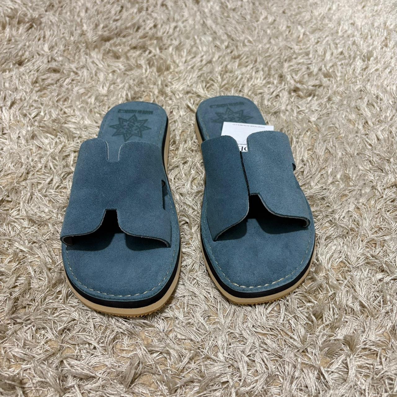 SANDALE H BLEU TURQUOI DAIM – Image 2
