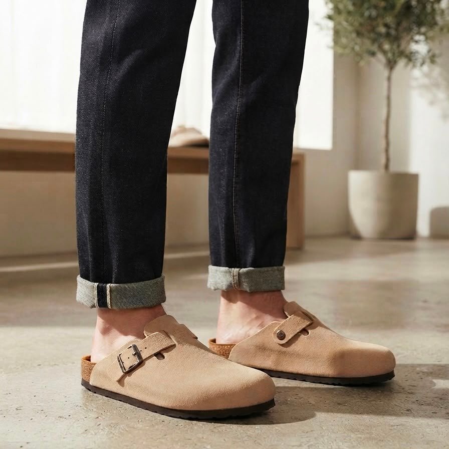 SABOT BIRk BEIGE DAIM
