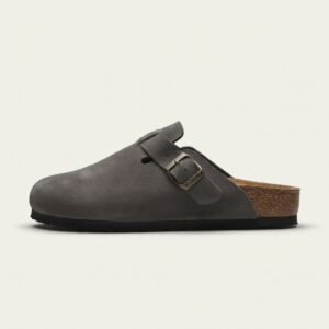 SABOT BIRk GRIS FONCE DAIM