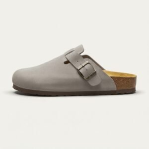 SABOT BIRk GRIS CLAIR DAIM