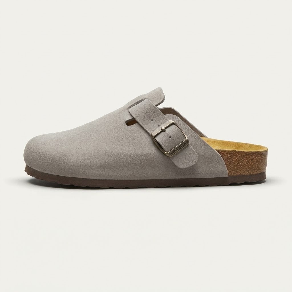 SABOT BIRk GRIS CLAIR DAIM
